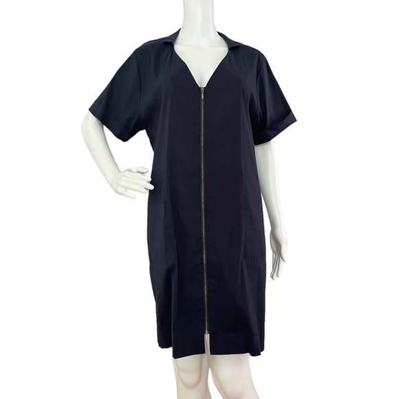 Jordan Louis Dresses & Skirts - JORDAN LOUIS RELAXED FIT NAVY BLUE SHIFT DRESS WOMEN SIZE S-M
